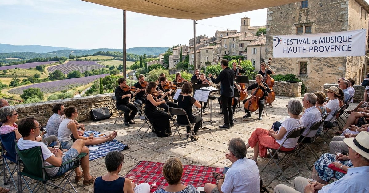 Juillet 2026 : vivez la musique classique en Haute-Provence depuis un domaine 5 étoiles